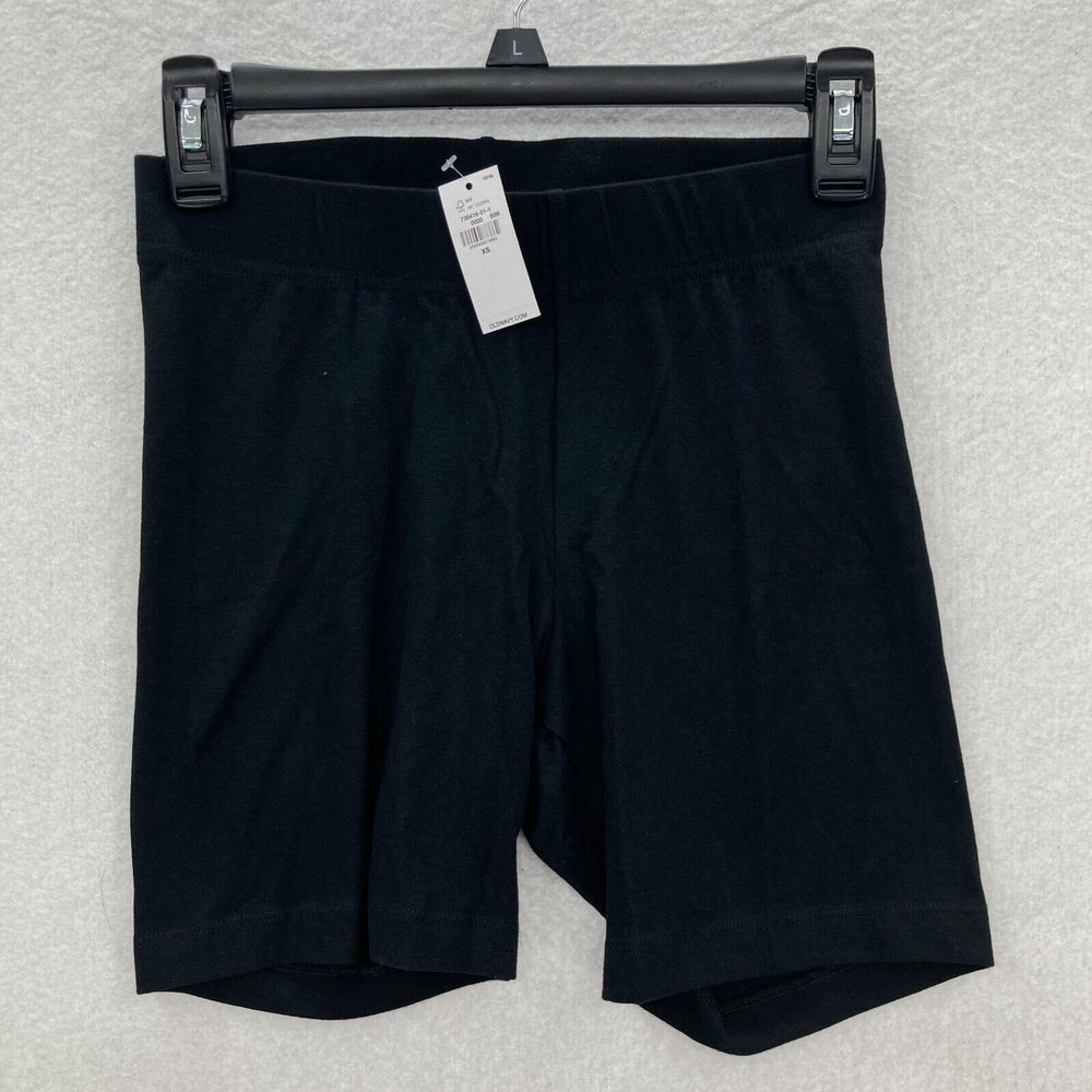 Old Navy Womens‎ Size XS Black Super Stretch Yoga Athletic Shorts Mid Rise NWT